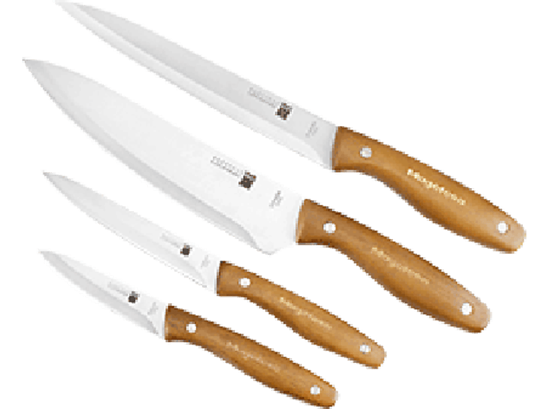 Set cuchillos Magefesa Wood, 4 cuchillos, inoxidable