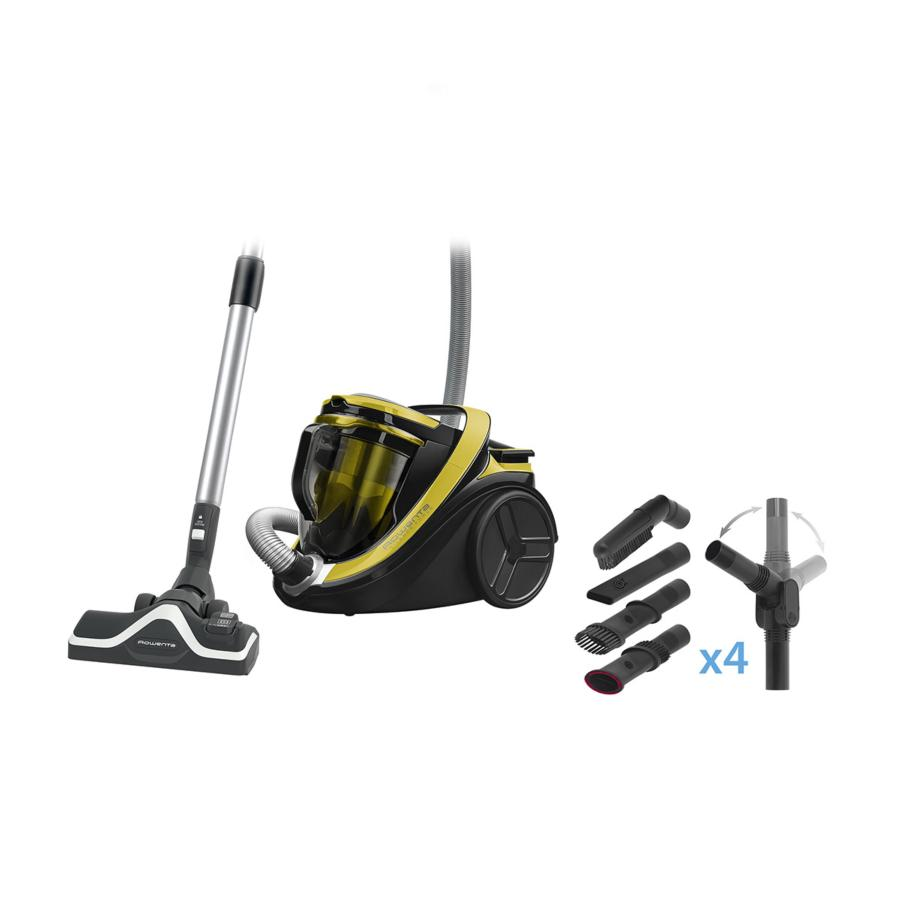 Aspirador sin bolsa - Rowenta RO 7634 EA Silence Force Cyclinic 4A, 2.5L, 750W, Silencioso