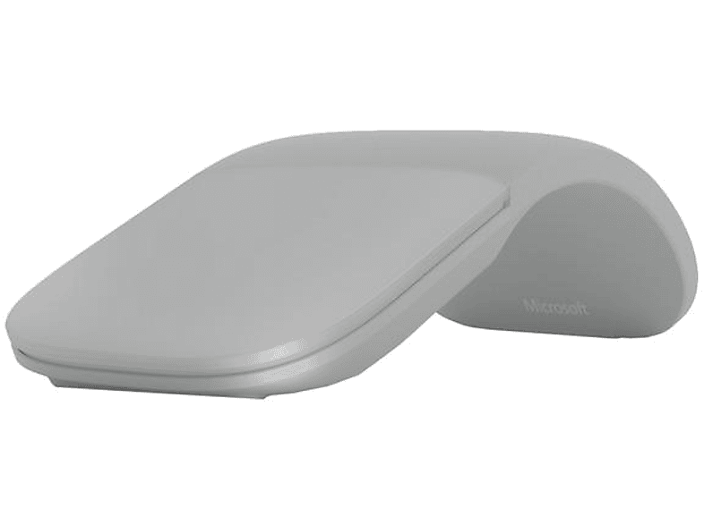 Ratón inalámbrico - Microsoft Arc Touch Bluetooth, Ambidiestro, Plata