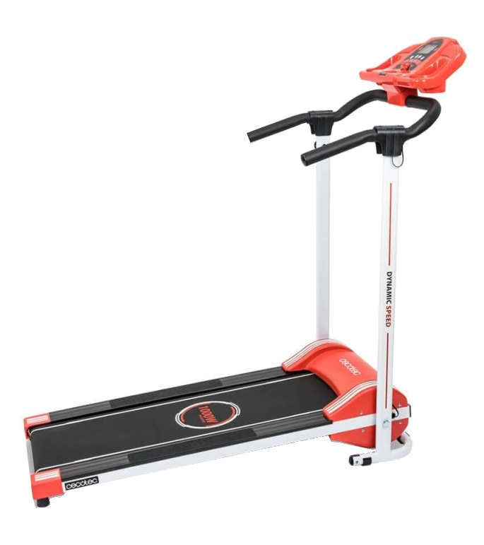 Cinta De Correr cecotec runfit step velocidad 10 kmh potencia 134 cv peso 120 kg plegable horizontal rojo runnerfit red 3 programas altavoces integrados bicicleta andar 1000 w pantalla led negro con 12 1000w