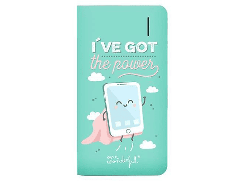 Powerbank - Mr. Wonderful MRPWB015, 6000mAh, Multicolor