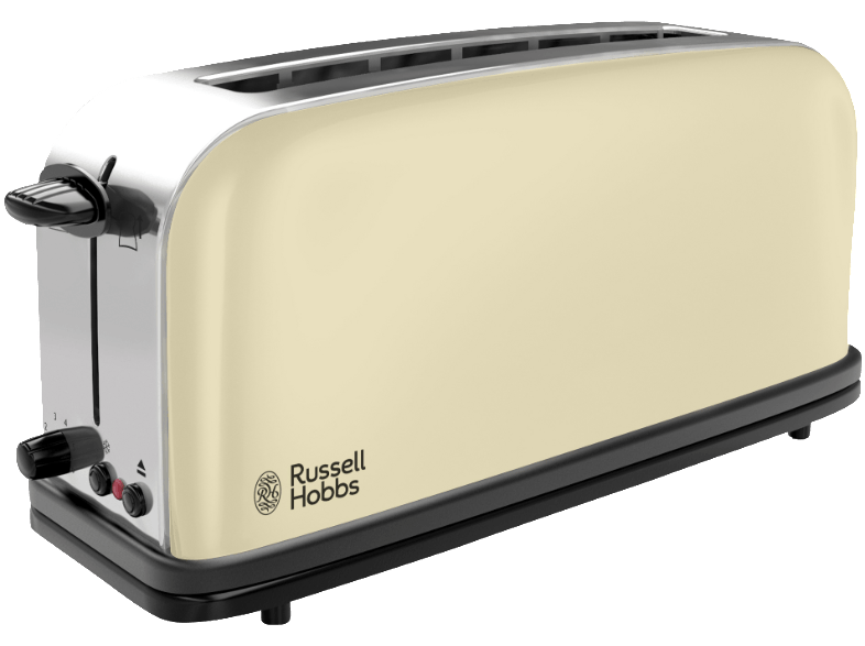 Tostadora Russell Hobbs cream 2139556 tostador classic 1 ranura larga 6 niveles descongelado crema colours plus para 2 rebanadas color 1000w orbegozo rusell pequeño