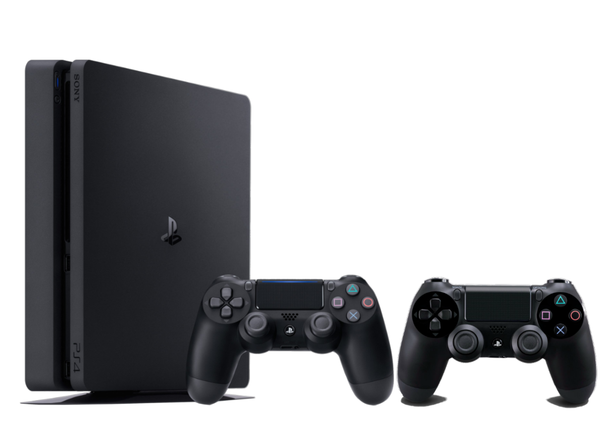 Consola - Sony - PS4 SLIM Negra + 2 DualShock 4, 1Tb