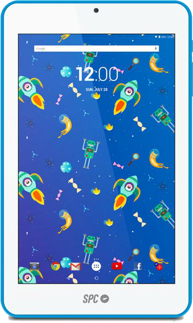 Tablet - SPC GLOW 7, 7" 1024x600, Cortex A53, Andriod, Wifi, Cámara frontal, 8 GB, Azul
