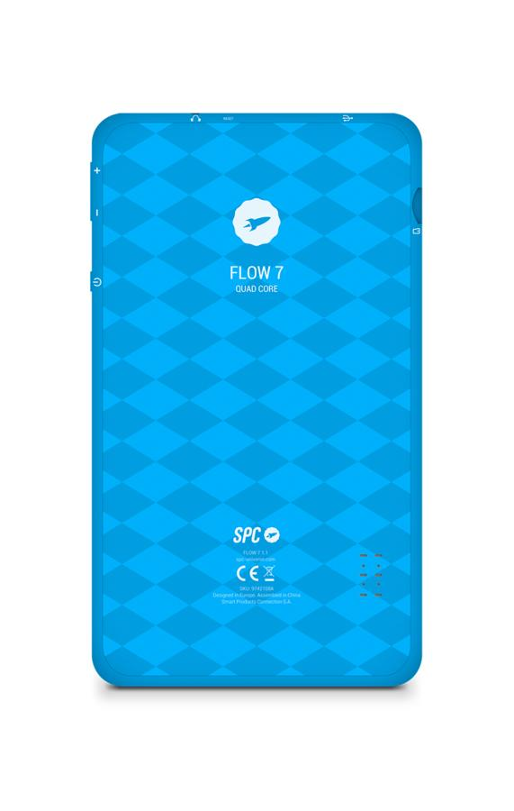 Tablet - SPC GLOW 7, 7" 1024x600, Cortex A53, Andriod, Wifi, Cámara frontal, 8 GB, Azul