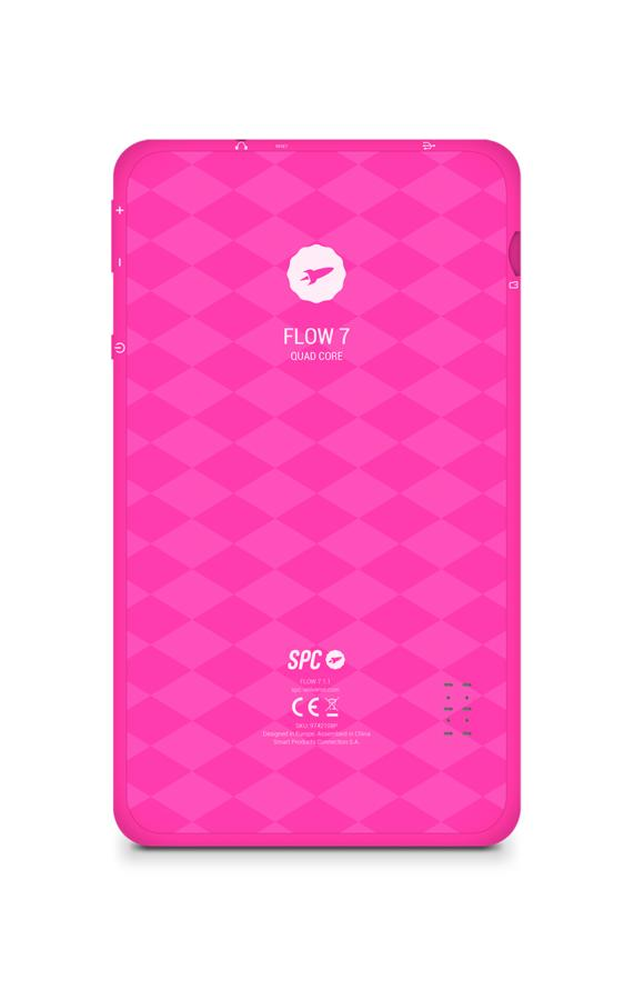 Tablet - SPC GLOW 7, 7" 1024x600, Cortex A53, Android, Wifi, Cámara frontal, 8 GB, Rosa