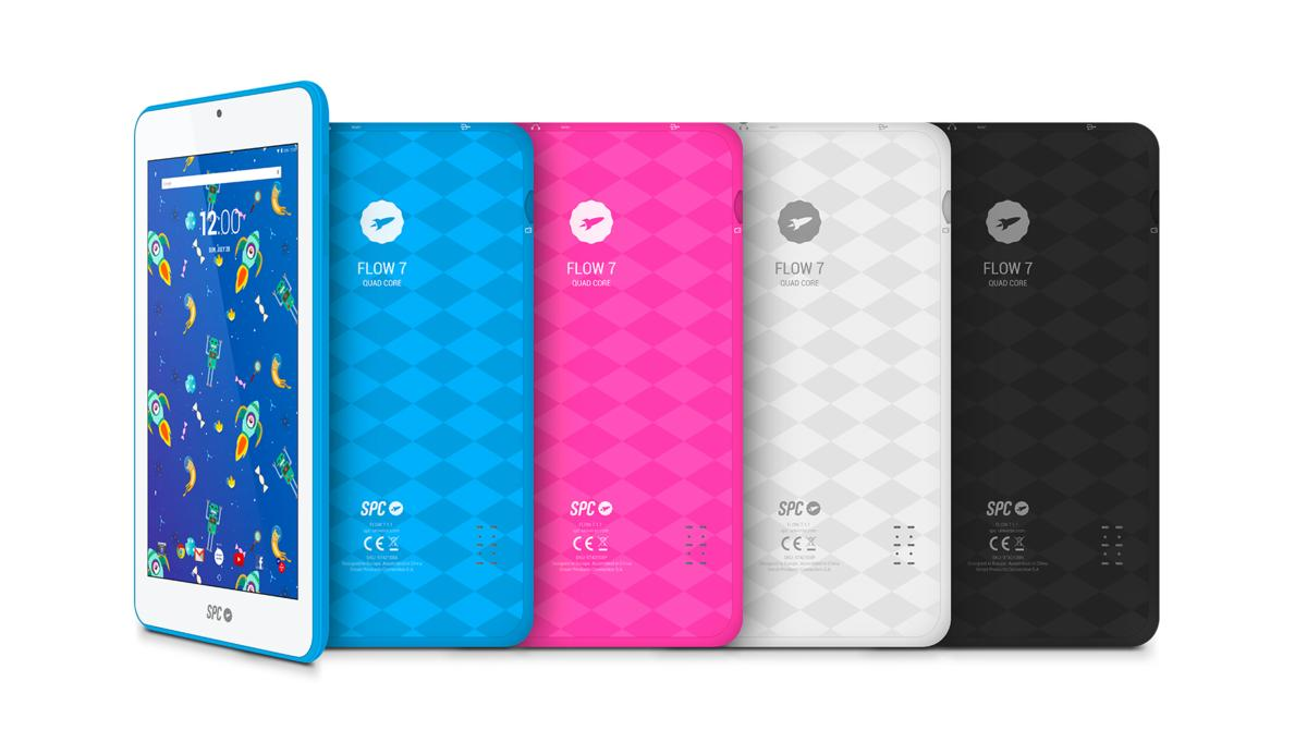 Tablet - SPC GLOW 7, 7" 1024x600, Cortex A53, Android, Wifi, Cámara frontal, 8 GB, Rosa
