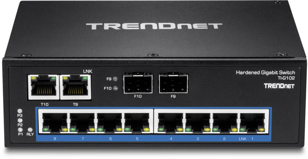 Switch - Trendnet TI-G102, Gigabit Ethernet (10/100/1000), Negro