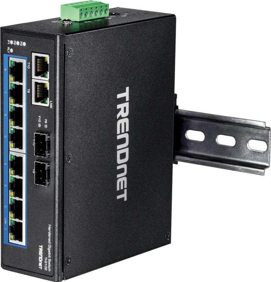Switch - Trendnet TI-G102, Gigabit Ethernet (10/100/1000), Negro