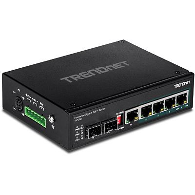 Switch - Trendnet TI-PG62, No administrado, Gigabit Ethernet (10/100/1000), PoE, Negro