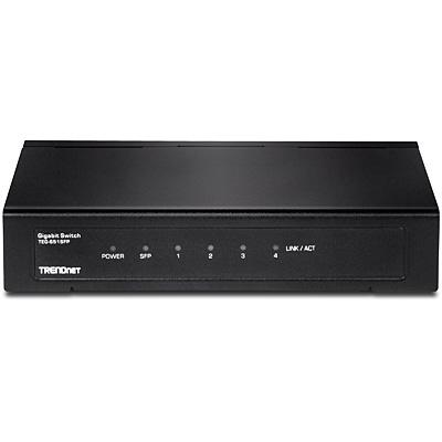 Switch - Trendnet TEG-S51SFP, Gigabit Ethernet (10/100/1000), Negro