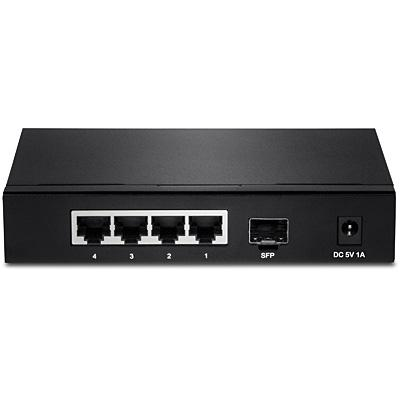 Switch - Trendnet TEG-S51SFP, Gigabit Ethernet (10/100/1000), Negro