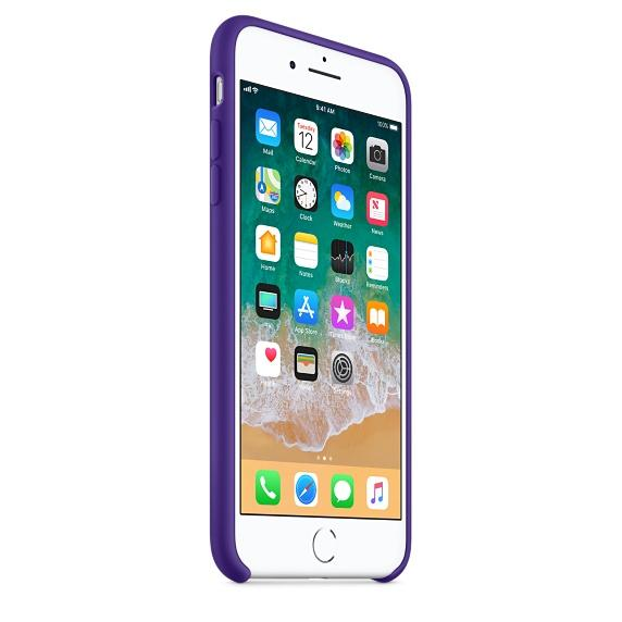 Funda - Apple MQH42ZM/A, 5.5", para iPhone 7 plus, Blanda, Violeta