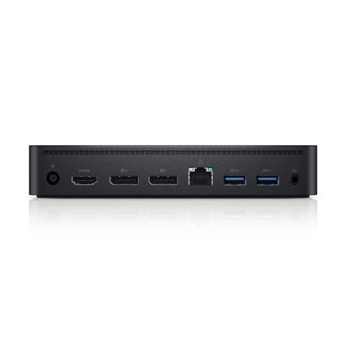 Base para portátil - Dell D6000, USB 3.0 (3.1 Gen 1), Type-C, Negro, Base para portátil y