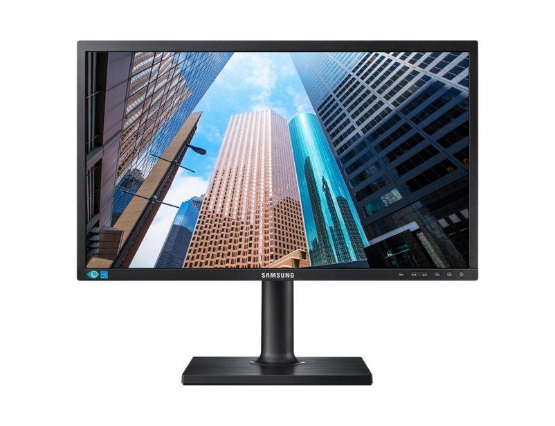 Monitor - Samsung LS24E45UFS, 24", Full HD, Altura regulable, Negro
