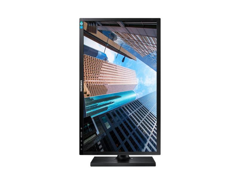 Monitor - Samsung LS24E45UFS, 24", Full HD, Altura regulable, Negro