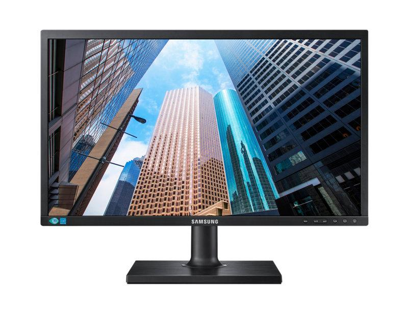 Monitor - Samsung LS24E45UFS, 24", Full HD, Altura regulable, Negro
