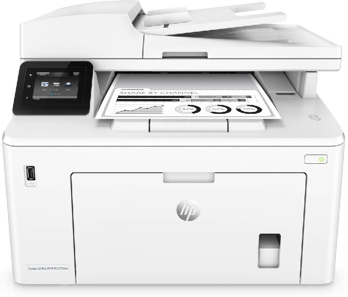 Impresora Hp Laserjet pro m227fdw a4 28 ppm 1.200 ppp wifi usb monocromo blanco mfp g3q75a imprime escanea copia y fax ethernet 2.0 de alta velocidad nfc smart app pantalla color 1200 g3q75ab19