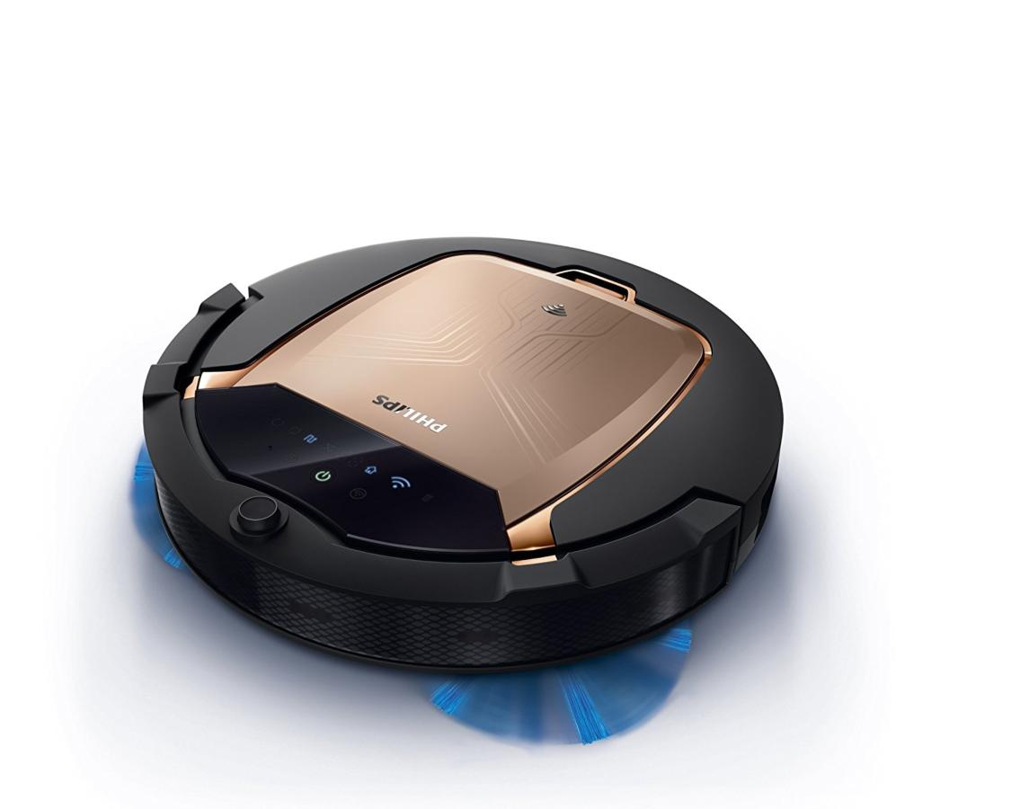 Robot aspirador - Philips FC8832/01 Smart Pro Active, Limpieza en 3 fases, TriActive XL, 4 modos,