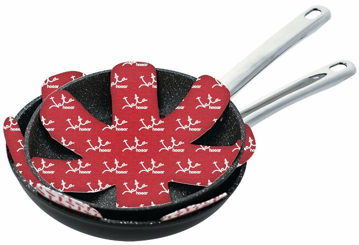 Set sartenes - Jata Hogar 3 sartenes SF4, 18, 22 y 26 cm, Recubrimiento antiadherente