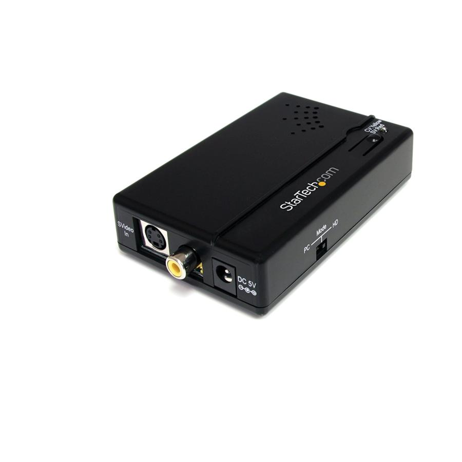 Adaptador - StarTech.com VID2HDCON Conversor de Video Compuesto y S-Video a HDMI