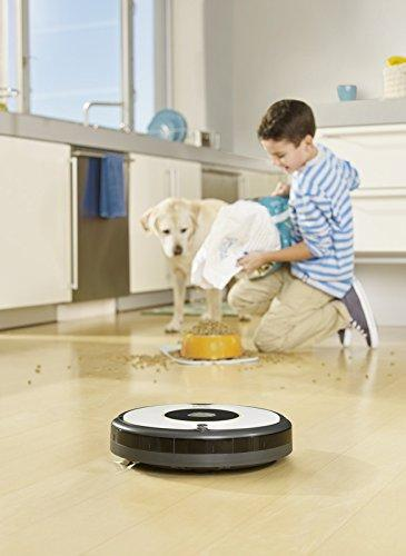 Robot aspirador - iRobot ROOMBA 605, dos cepillos multisuperficie, Depósito AeroVac de gran