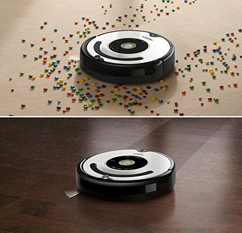 Robot aspirador - iRobot ROOMBA 605, dos cepillos multisuperficie, Depósito AeroVac de gran