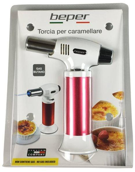 Soplete de cocina - Beper 90.049R, Para caramelizar, Funciona con gas butano