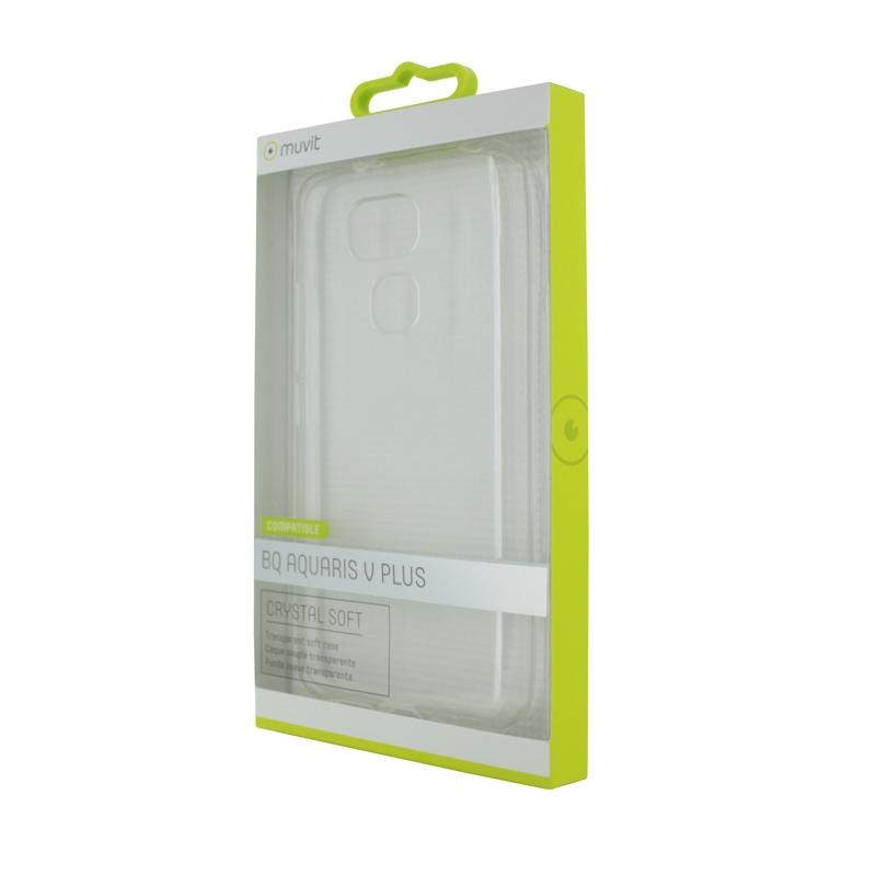 Funda para BQ V Plus-Muvit, Transparente