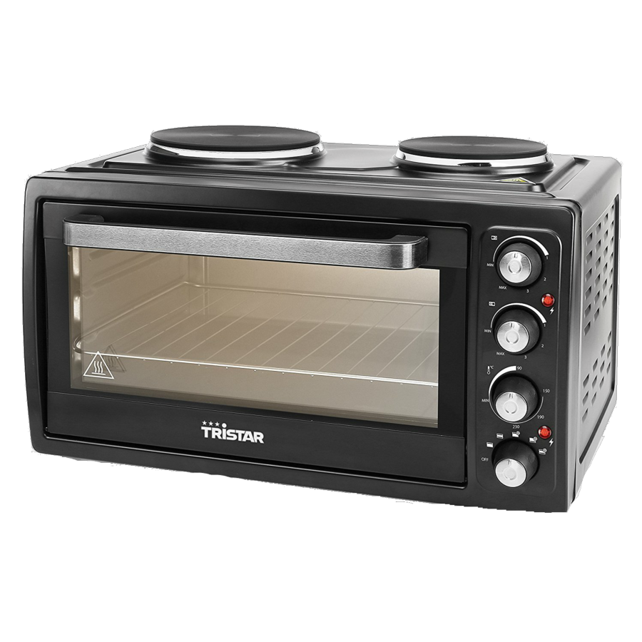 Mini Horno Tristar ov1443 3100 w capacidad 38 fogones negro de 2 placas cocina sobremesa 38l 3100w