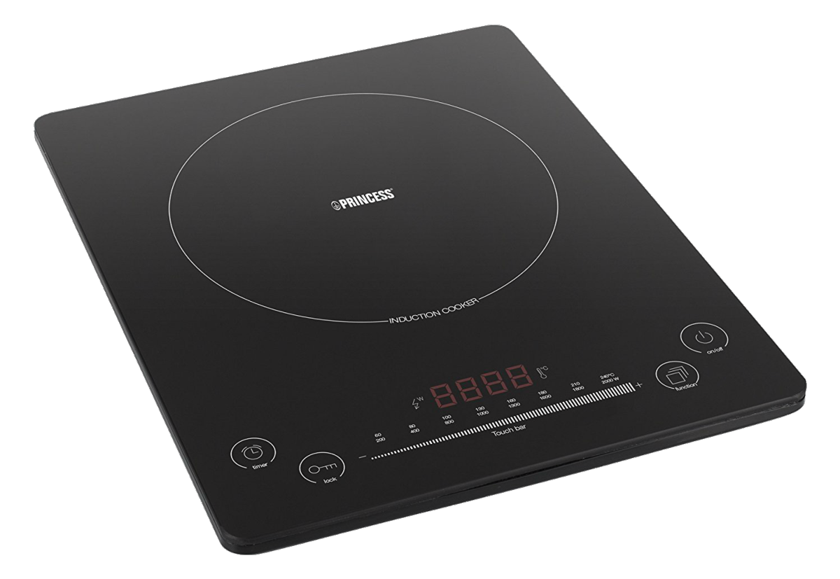 Placa portátil - Princess 303006, 200W, Inducción, Clase A, Negro
