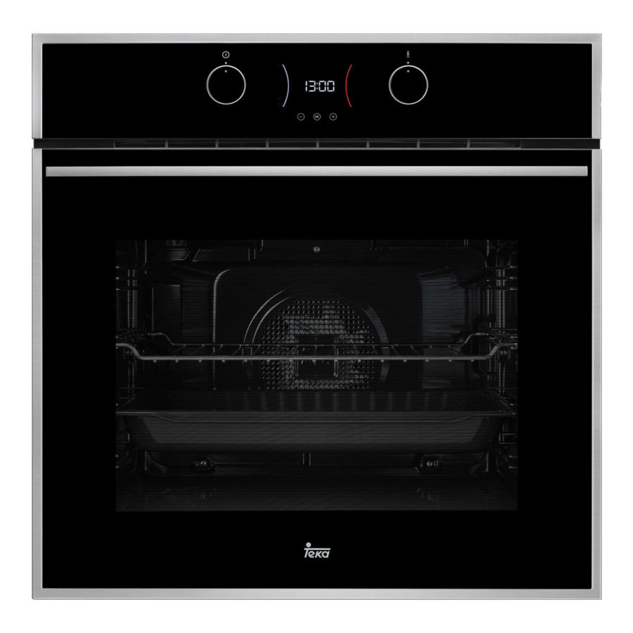 Horno - Teka Pirolítico HLB 840P, Sistema antivuelco, Inox, Cristal, Negro