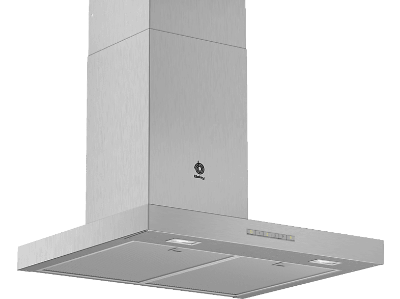 REACONDICIONADO Seminuevo Funcional Campana decorativa - Balay 3BC067EX, 450 m³/h, Control electrónico, iluminación LED, 60 cm, Inox
