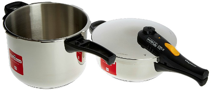 Magefesa® Style Trio olla de 3 6 litros uso acero inoxidable 1810 apta para todo tipo cocinas incluido 3l 6l 5