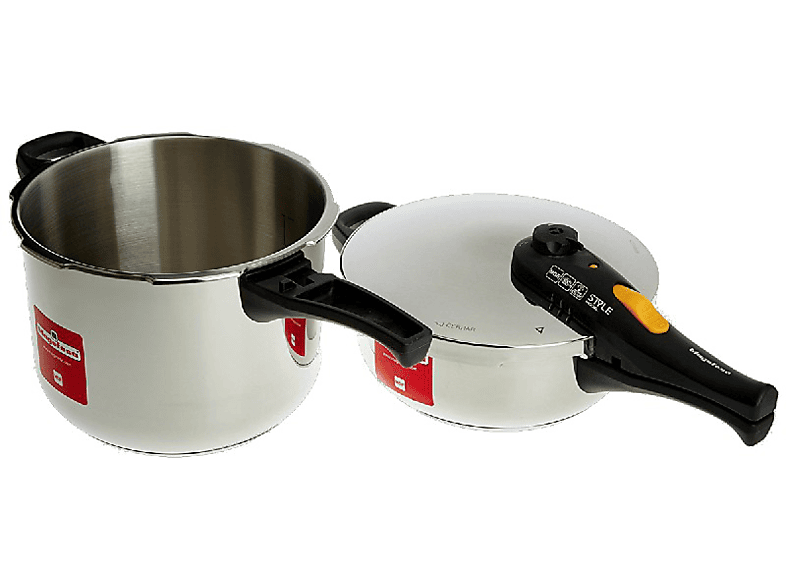 Olla express  Magefesa Style, 8 l, 5 sistemas de seguridad, Tapa, Inox