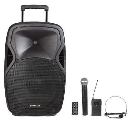 Altavoz Con Fonestar malibu215p 200w negro caja amplificada portatil 15in 200wmax 2