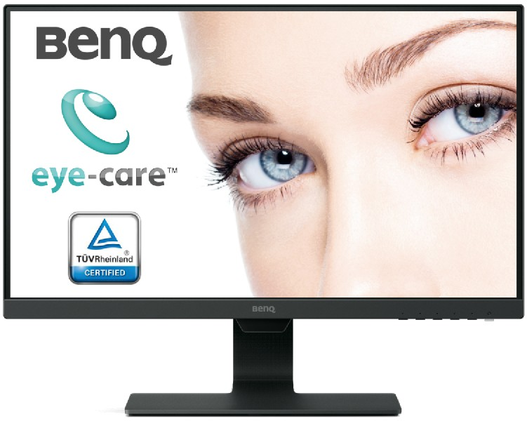 Monitor Benq Bl2480 23.8 led ips fullhd pulgadas low blue light sin parpadeo negro 24“ profesional de 1920x1080 5ms 60hz hdmi displayport vga altavoces bisel ultra fino eyecare sensor 24