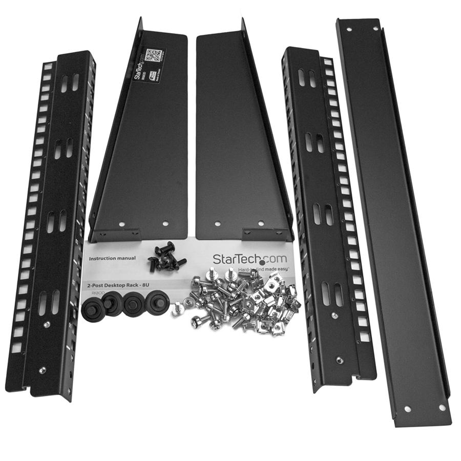 Rack - StarTech.com RK8OD Rack de Sobremesa de 8U de 2 Columnas Armario Marco Abierto