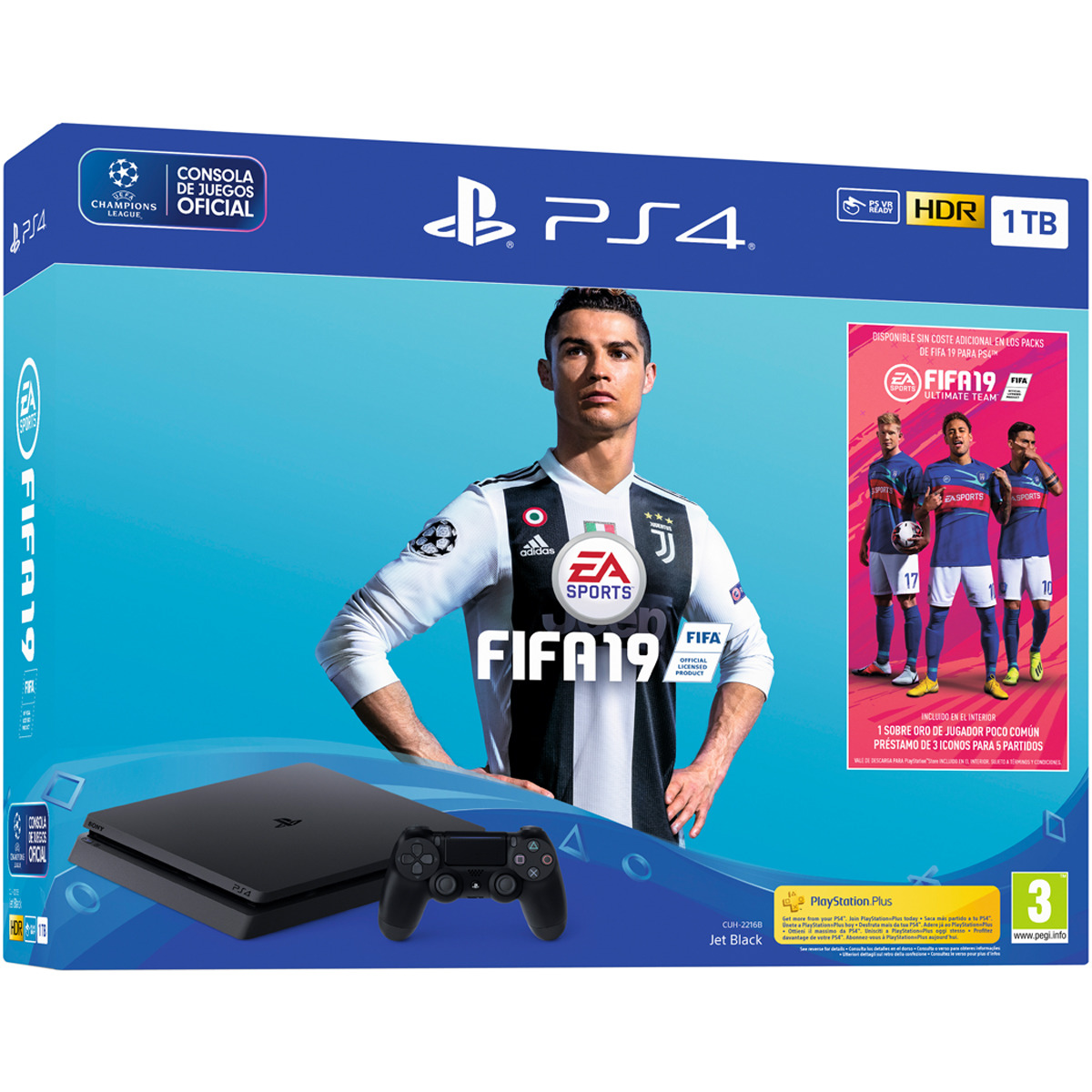 Consola - PS4 1TB + Juego Fifa 19