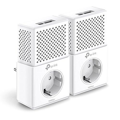 Kit Powerline - TP-Link PA7020P, 1000 mbps, Ahorro de energía, Blanco