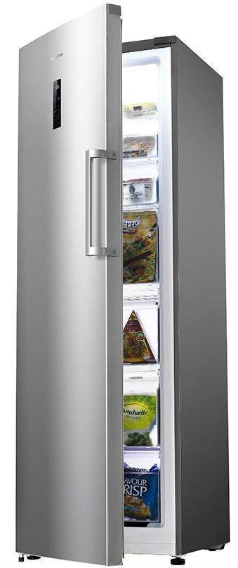 Congelador vertical - Hisense FV341N4BC2, Total No Frost, Inox