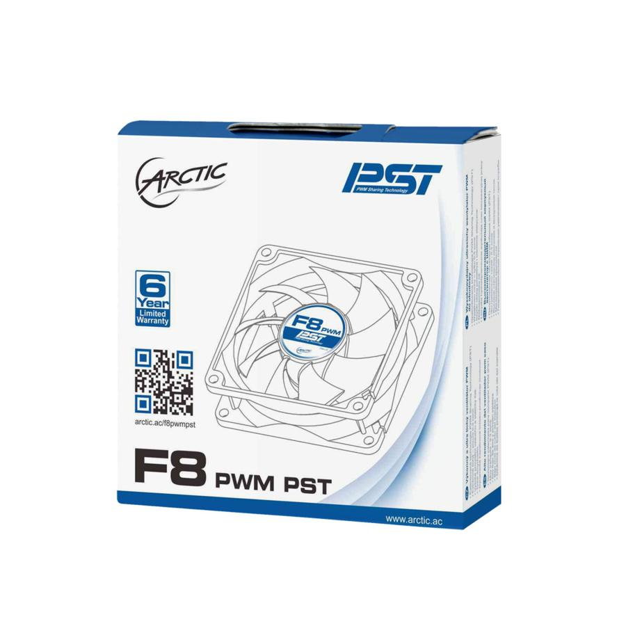 Ventilador para carcasa - Arctic F8, PWM, PST