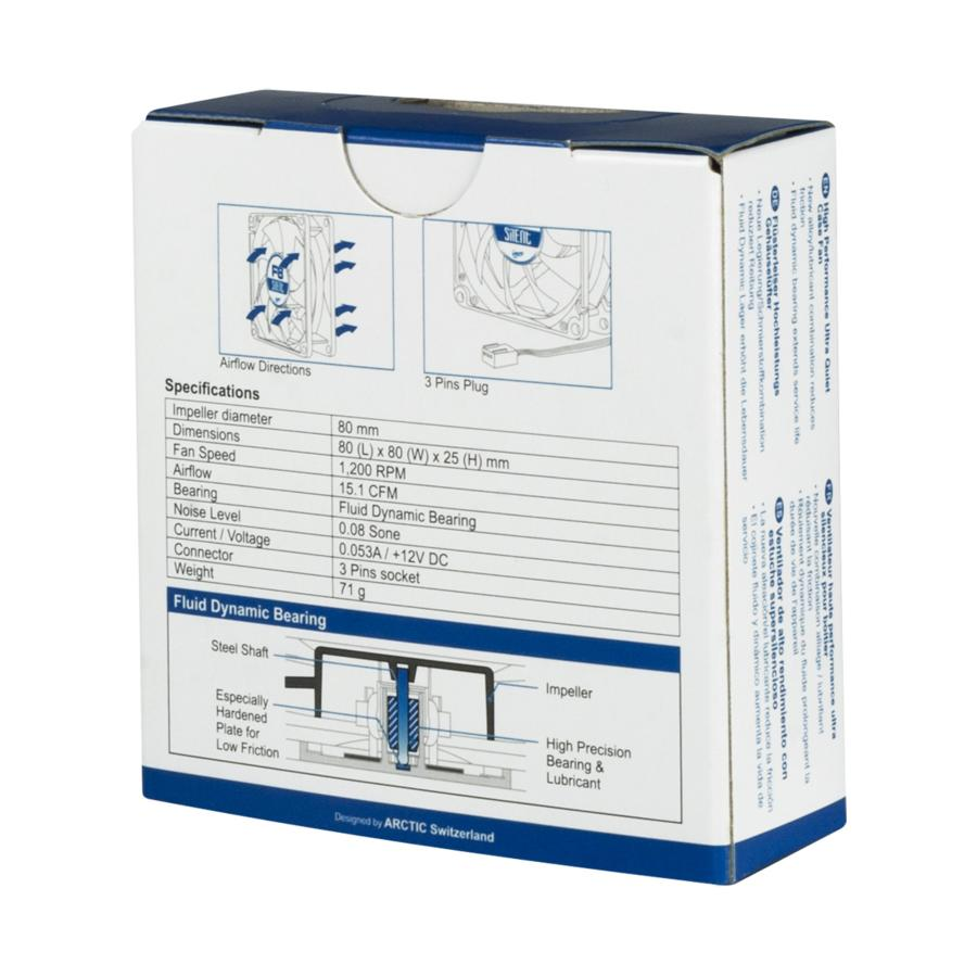 Ventilador para carcasa - ARCTIC F8 Silent