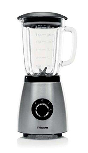 Batidora de vaso - Tristar BL-4458, 500 W, 1.5 L, 2 velocidades, Acero inoxidable