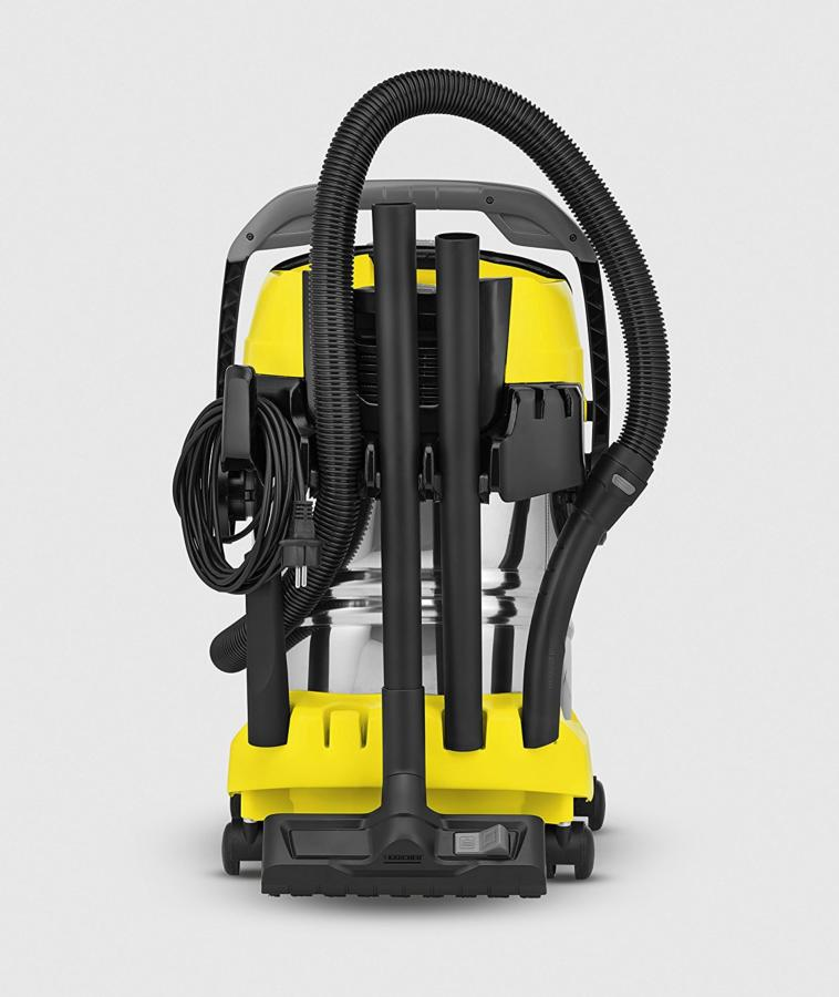 Aspirador con bolsa - Kärcher WD 5 Premium, Potencia 1100W, Deposito 25L, Varios accesorios