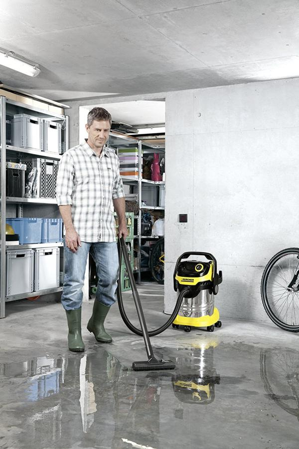Aspirador con bolsa - Kärcher WD 5 Premium, Potencia 1100W, Deposito 25L, Varios accesorios