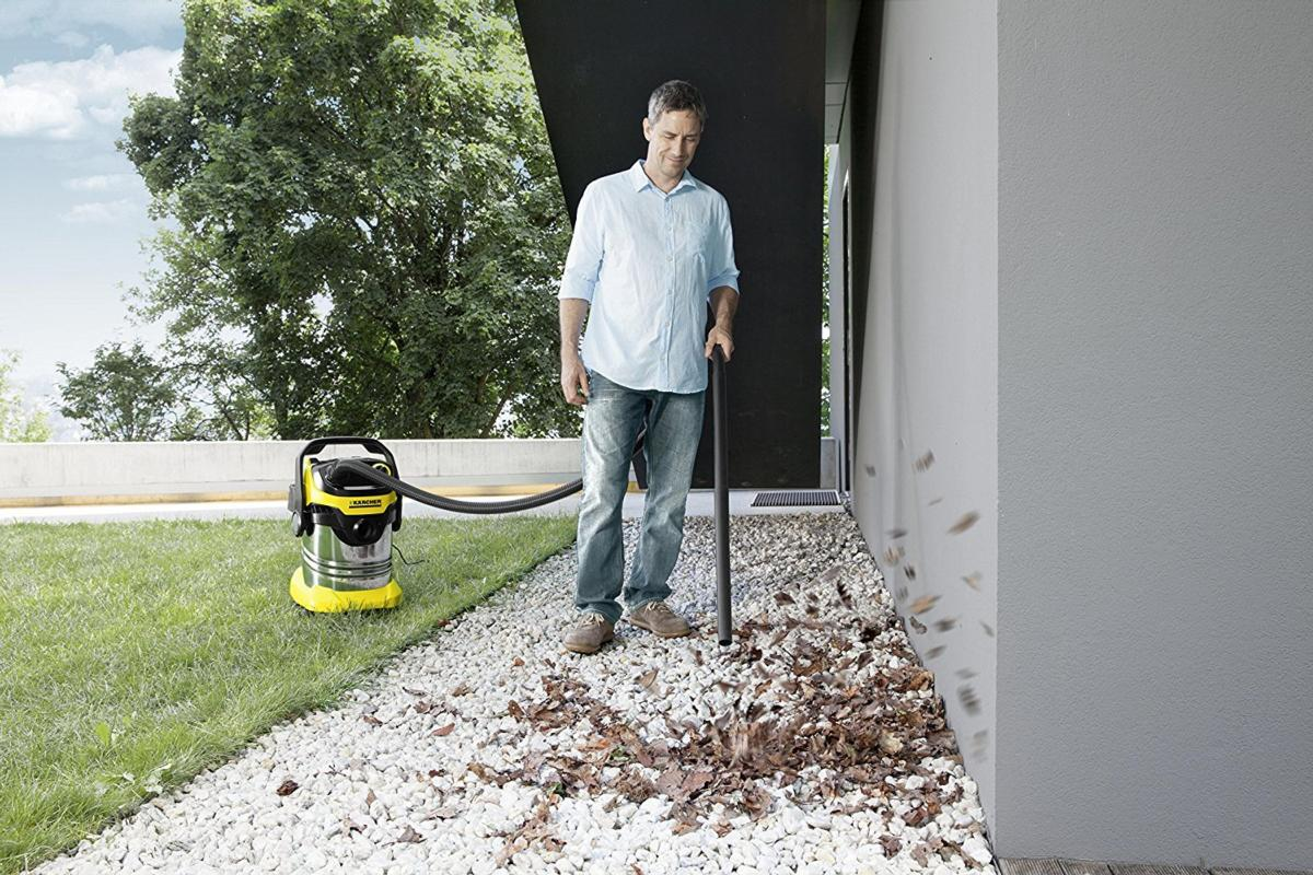 Aspirador con bolsa - Kärcher WD 5 Premium, Potencia 1100W, Deposito 25L, Varios accesorios