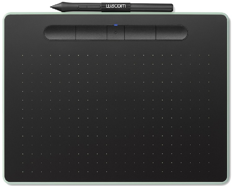 Wacom Intuos Tableta bluetooth para pintar dibujar y editar photos 2 softwares creativos incluidos descargar la educación en el teletrabajo pistacho ctl4100wles usb windows mac os 152 x 95 mm comfort pb tamaño negra verde small digitalizadora 2540líneas 15