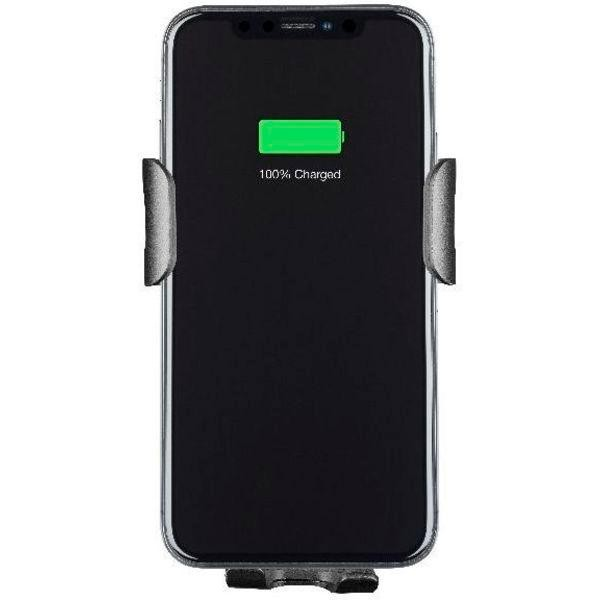 Soporte de coche - CellularLine Handy Wing Active, Carga inalámbrica, Universal, Negro