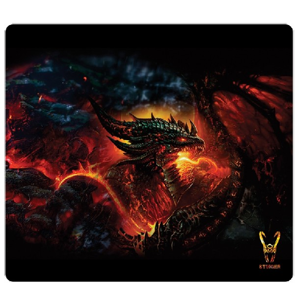 Alfombrilla gaming - Woxter Stinger Pad 1 D, Antideslizante, Microfibra, 280 x 250 x 4mm
